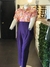 Pantalon morado de pinzas - comprar en línea