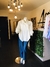 Blusa blanca manga larga de botones - ATTITUDE BOUTIQUE PLUS SIZE