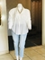 Blusa de botones color hueso