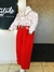 Blusa blanca con puntos rojos - comprar en línea