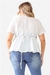 Blusa Blanca circular B3A02 - ATTITUDE BOUTIQUE PLUS SIZE