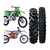 Kit 2 Pneus Trilha 100/100-18 + 90/90-21 XR 250 Tornado XTZ 250 Lander XT 225 XRE 300 + Brlnde (Redinha) - loja online