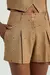 SHORT EM LINHO COM BORDADO-BEGE ESCURO - Fiore Store KF - Loja de Roupas Multimarcas