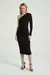 VESTIDO MIDI 1 OMBRO MG COMPRIDA