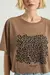 T-SHIRT ONÇA BORDADA SILK