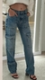 CALÇA JEANS RETA CARGO - loja online