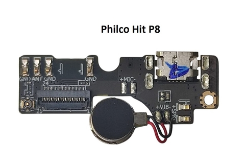 Placa Conector De Carga Microfone Philco Hit P8 Original100%