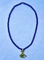Collar de gala (Ileke) con figura de Yemaya con Vasija (Yemoja) con cuenta africana gruesa color Azul - comprar en línea