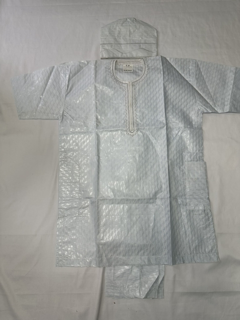 Buba blanca detalle cuadros con huecos en figura lineal - comprar en línea