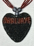 Collar Orisa Titulo de Obaluaje (Babalu Aye) en forma de corazon en color negro en internet
