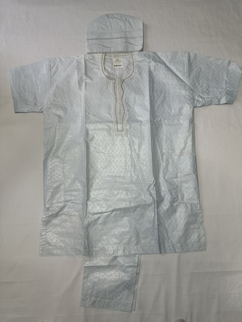 Buba blanca detalle de rombos ashurado blancos brilloso - comprar en línea