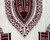 Dashiki en color blanco con diseño tradicional Africano rojo con negro en internet