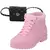 Kit Bota Infantil Menina Acolchoada Com Bolsinha - loja online