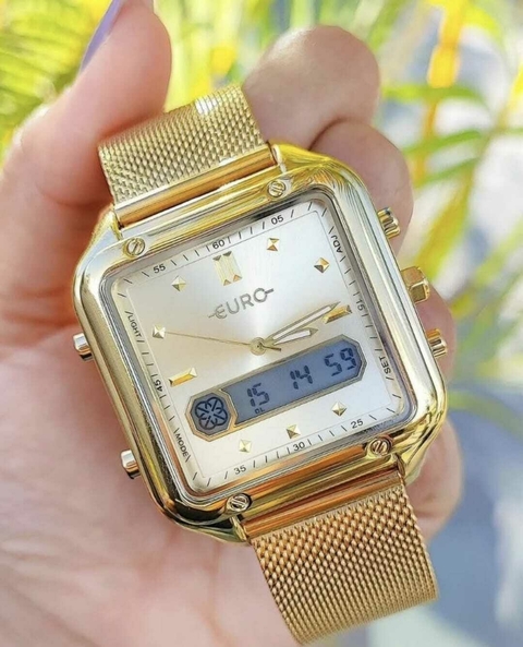 Relógio Euro Luxo - Dourado - comprar online