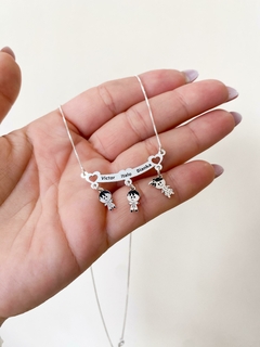 Colar Personalizado Canga Filhos / Até 5 Bonequinhos - comprar online