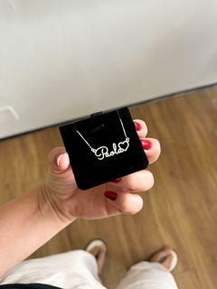 Colar Personalizado Nome com Coração / 45 Centímetros na internet