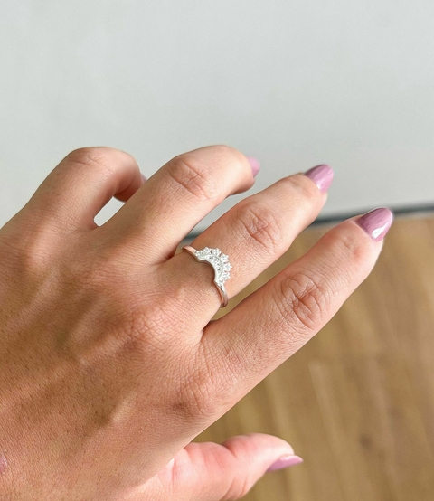 Anel Elegância Cravejado