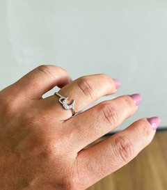Anel Elegância Cravejado