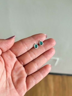 Brincos 6x8mm Gota / Cravação Inglesa - comprar online