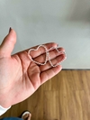 Argola Coração Fio Torcido M
