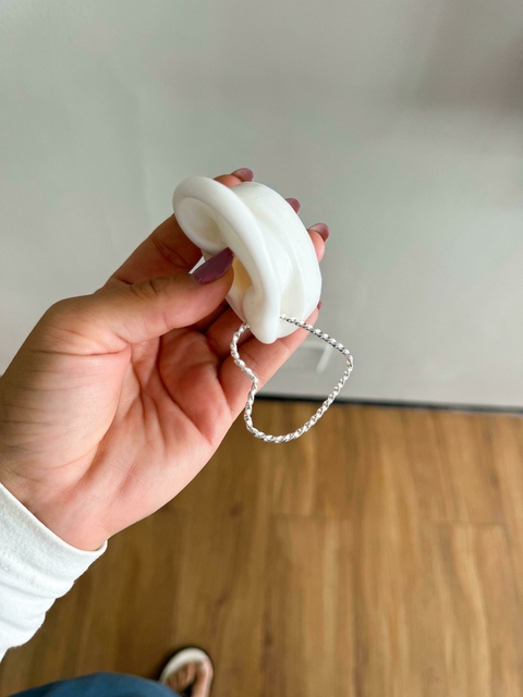 Argola Coração Fio Torcido G