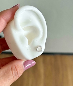 Brincos Coração Cravejada