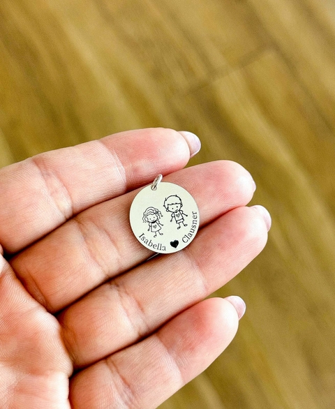 Pingente Personalizado Filhos / 18 milímetros - comprar online