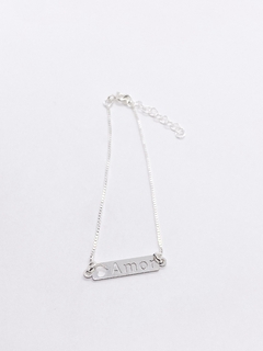 Pulseira Plaquinha Amor