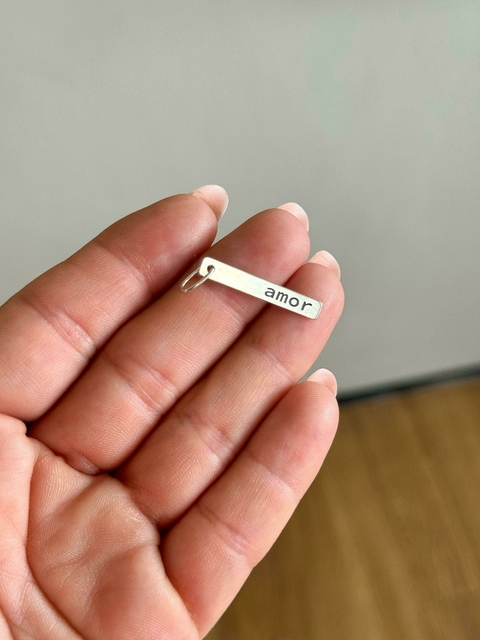 Pingente Plaquinha Amor