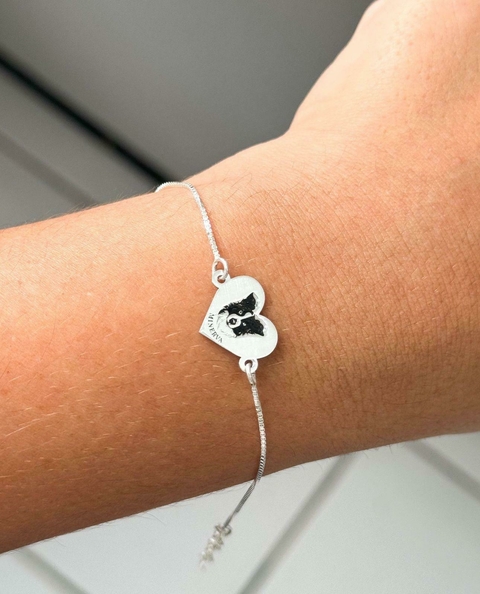 Pulseira Personalizada Coração / 15 milímetros