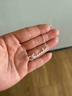 Colar Personalizado 1 Nome / 45 Centímetros - Aruan Pratas Atacado