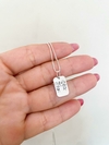 Pingente Personalizado Medalhinha Retangular / 15 Milímetros