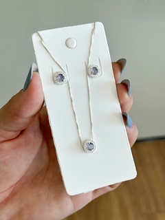 Conjunto Elegância Cravejado Redondo - loja online