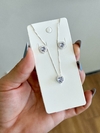 Conjunto Elegância Cravejado Coração - comprar online