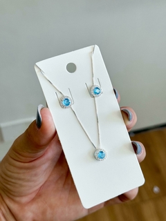 Conjunto Elegância Cravejado Redondo - comprar online
