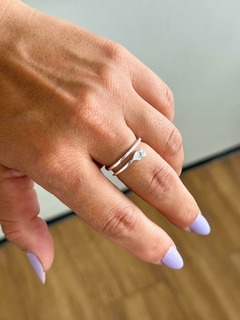 Anel Elegância Cravejado - comprar online