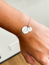 Pulseira Personalizada Medalhinha Dupla