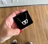Colar Personalizados Corações Elos / 45 centímetros