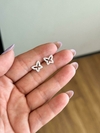 Brincos Borboleta Cravejado - comprar online