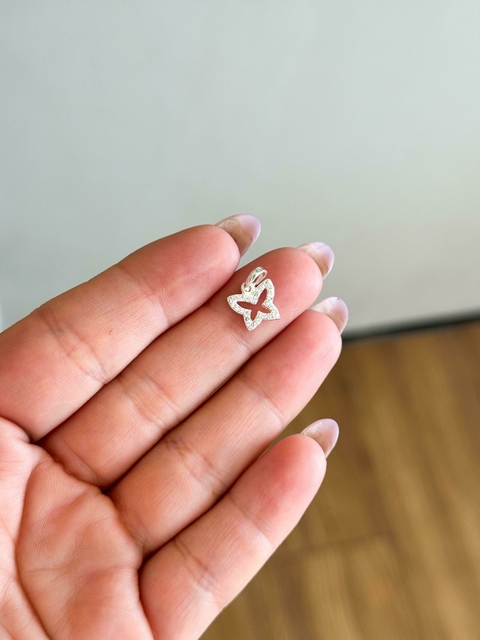 Pingente Borboleta Cravejada - comprar online