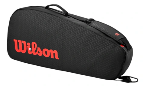 Raquetero Wilson Clash V3 3pk Negro Rojo Ciclon Sports