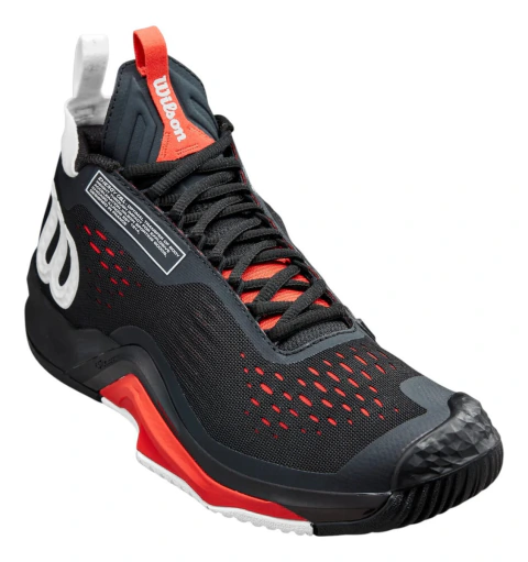 Tenis Wilson Rush Pro Tour Mid Black Red Blanco Liso 8,5 Mx