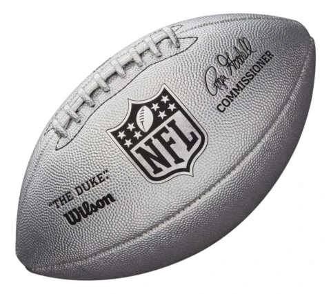 Balon De Futbol Americano Wilson Duke Plateado
