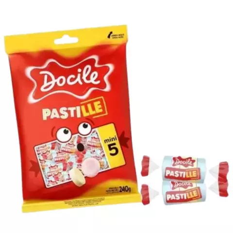 Pastilha Mini 5 Com 100 Unidades 240g - Docile