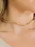 Choker Tubo Liso Ondulado cor: ouro 18k