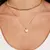 Conjunto Colar Coração Cravejado Zircônia P cor: Ouro 18k - comprar online