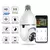 Câmera de segurança com encaixe lâmpada wifi 360c° - comprar online