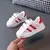 Crianças tênis crianças design de moda branco reabilitação sapatos casuais
