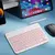 Conjunto de teclado Silencioso externo recarregável bluetooth compatível tecla - loja online