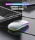 Led mouse sem fio usb recarregável bluetooth-compatível rgb mouse silencioso e - comprar online